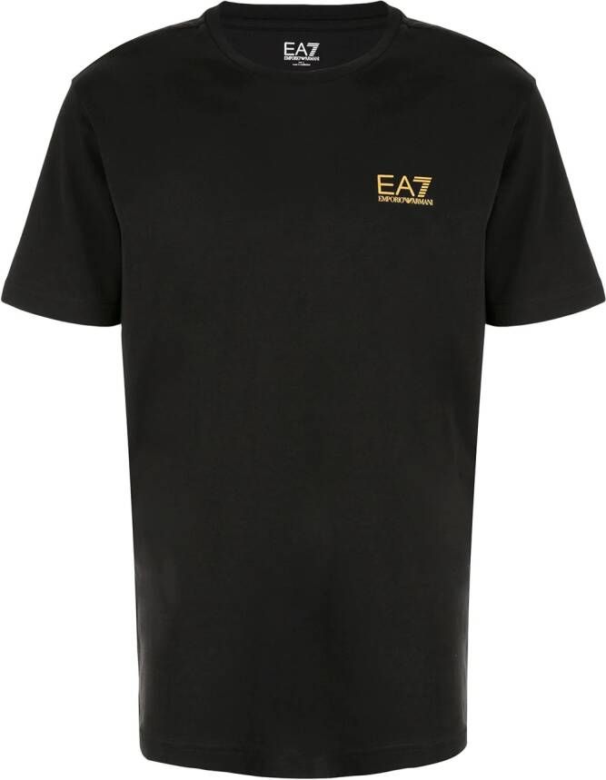 Ea7 Emporio Armani T-shirt met merk Zwart