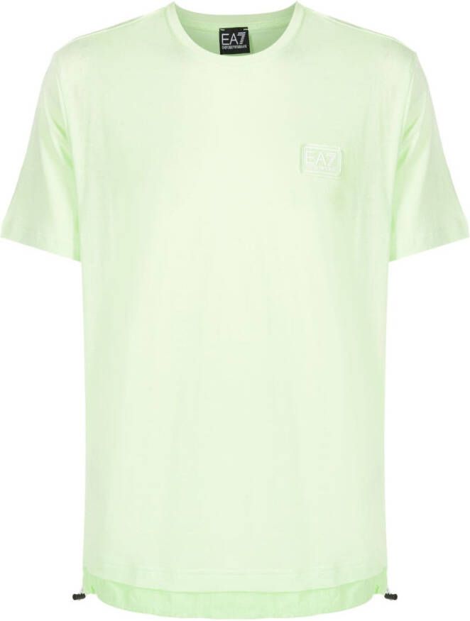 Ea7 Emporio Armani T-shirt met trekkoord Groen