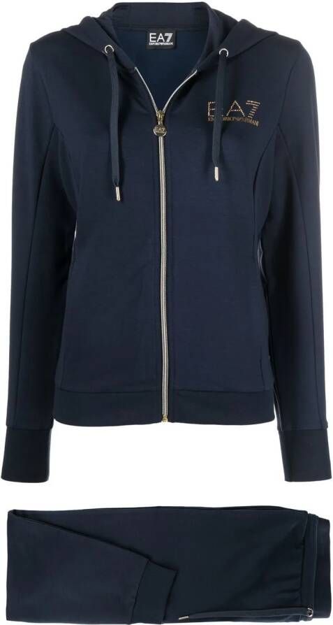 Ea7 Emporio Armani Trainingspak met logo Blauw