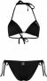 Ea7 Emporio Armani Triangel bikini met logoprint Zwart - Thumbnail 1