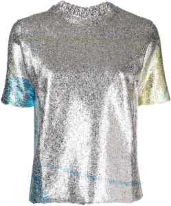 Eckhaus Latta Foil short-sleeve T-shirt Zilver