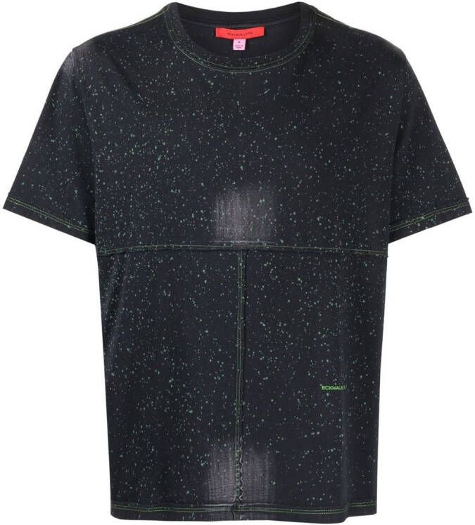 Eckhaus Latta T-shirt met verfspatten Blauw
