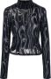 Eckhaus Latta Top met col Blauw - Thumbnail 1
