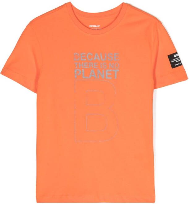 Ecoalf T-shirt met print Oranje