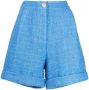 Edward Achour Paris Shorts met wijde pijpen Blauw - Thumbnail 1