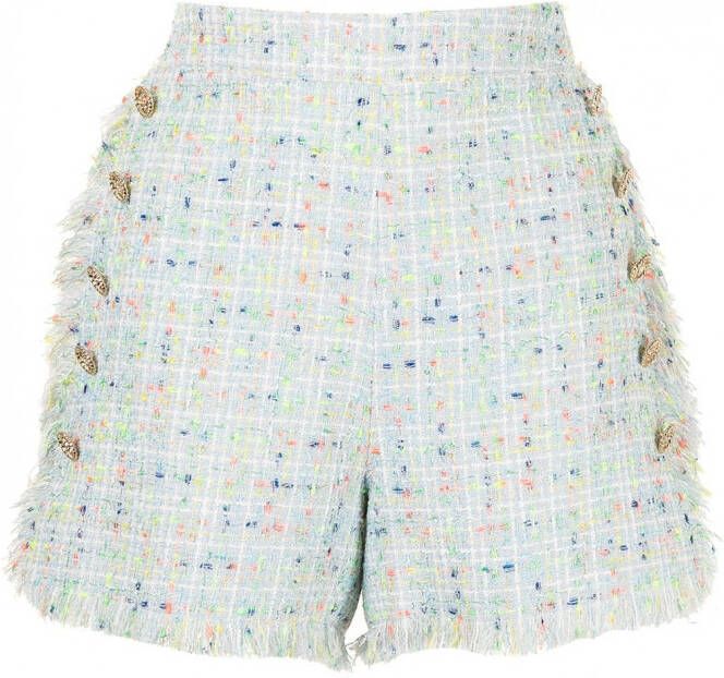 Edward Achour Paris Tweed shorts Veelkleurig