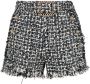 Edward Achour Paris Tweed shorts Zwart - Thumbnail 1