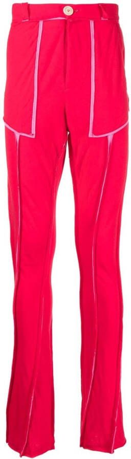 Edward Cuming Straight broek Rood