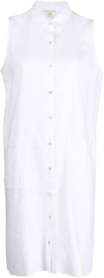 Eileen Fisher Mouwloze blousejurk Wit
