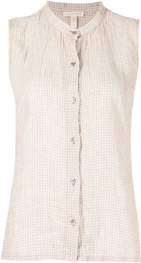 Eileen Fisher Mouwloze blouse Bruin