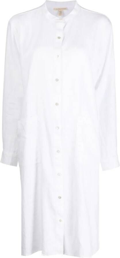 Eileen Fisher Blousejurk met lange mouwen Wit