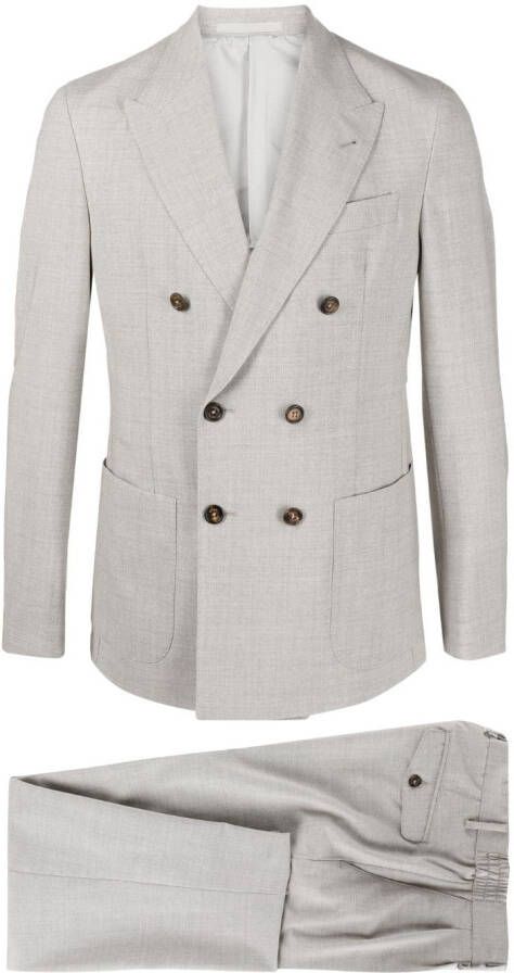 Eleventy Blazer met dubbele rij knopen Grijs