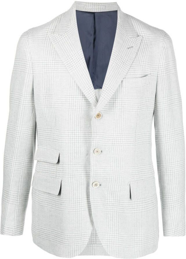 Eleventy Blazer met enkele rij knopen Groen