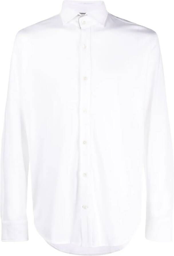 Eleventy Shirt met contrasterende afwerking Wit