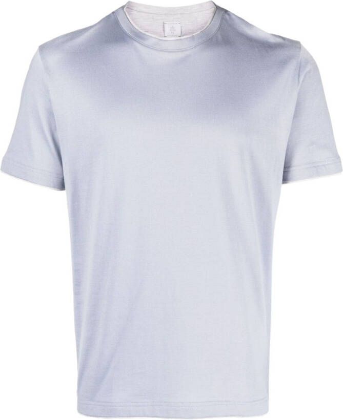 Eleventy T-shirt met ronde hals Blauw