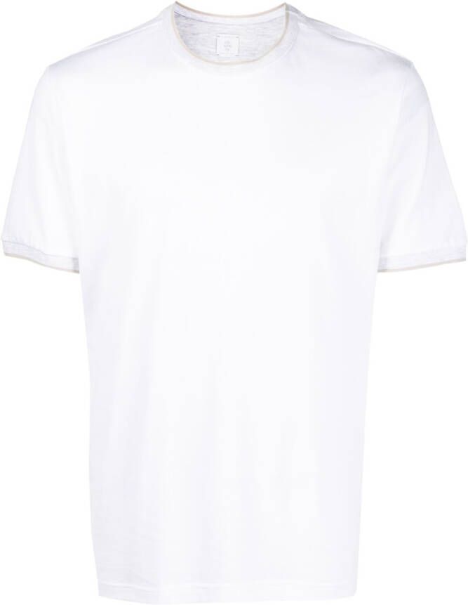Eleventy T-shirt met ronde hals Wit