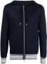 Eleventy Hoodie met rits Blauw - Thumbnail 1