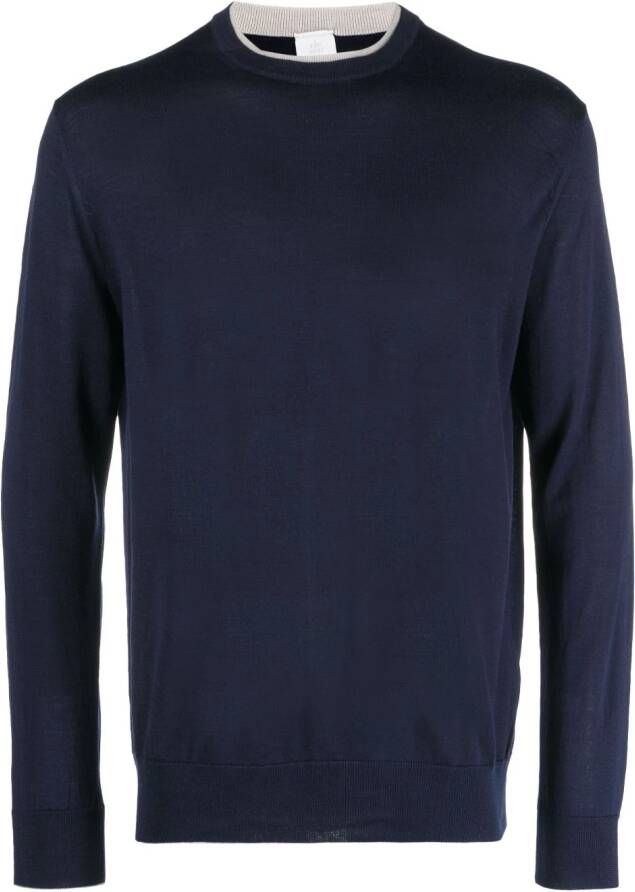 Eleventy Fijngebreide trui Blauw