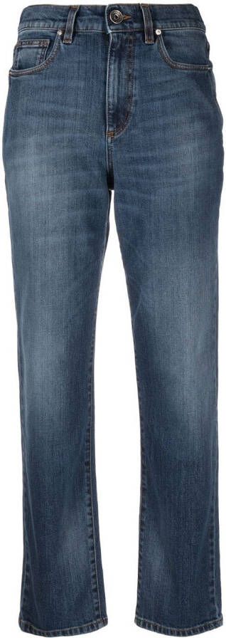 Eleventy Cropped jeans Blauw