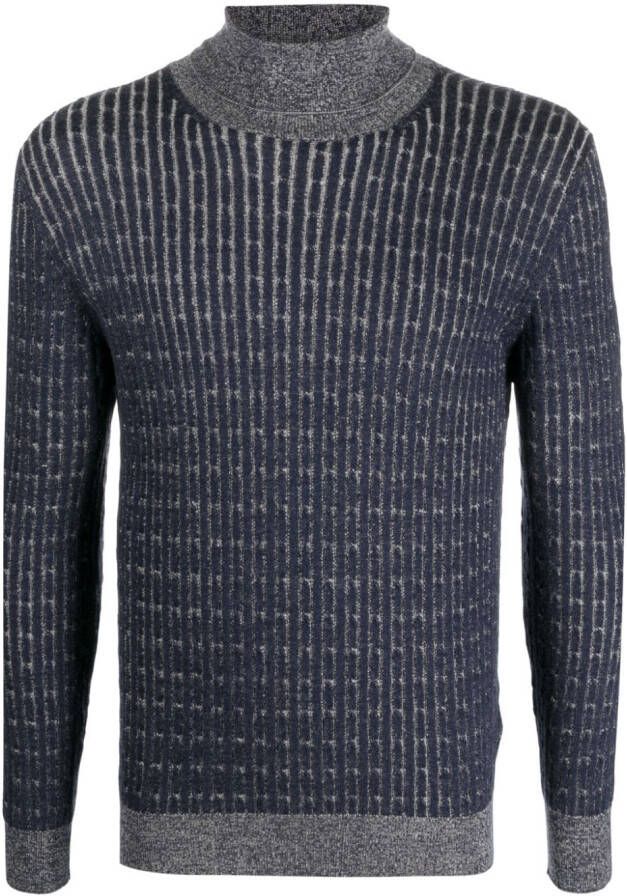 Eleventy Sweater met hoge hals Blauw