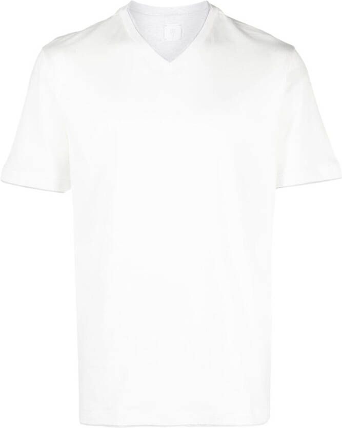 Eleventy T-shirt met V-hals Wit