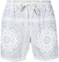 Eleventy Zwembroek met paisley-print Wit - Thumbnail 1