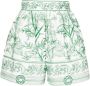 Elie Saab Shorts met bloemenprint Wit - Thumbnail 1