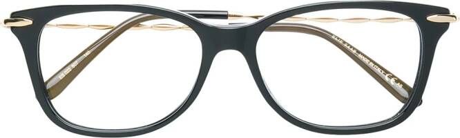 Elie Saab klassieke smalle cat-eye-bril Zwart