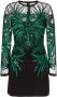 Elie Saab Mini-jurk met geborduurde kralen Groen - Thumbnail 1