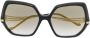 Elie Saab Zonnebril met oversized montuur Zwart - Thumbnail 1
