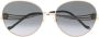 Elie Saab Zonnebril met rond montuur Goud - Thumbnail 1