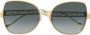 Elie Saab Zonnebril met vlinder montuur Goud - Thumbnail 1
