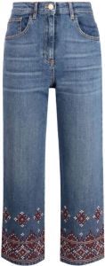 Elisabetta Franchi Cropped jeans Blauw