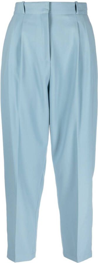 Elisabetta Franchi Cropped pantalon Blauw