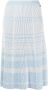 Elisabetta Franchi Geribbelde rok Blauw - Thumbnail 1