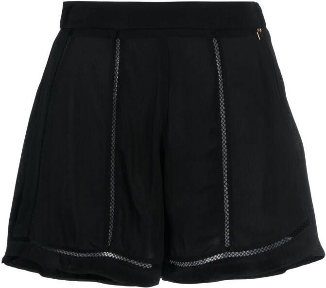 Elisabetta Franchi High waist shorts Zwart