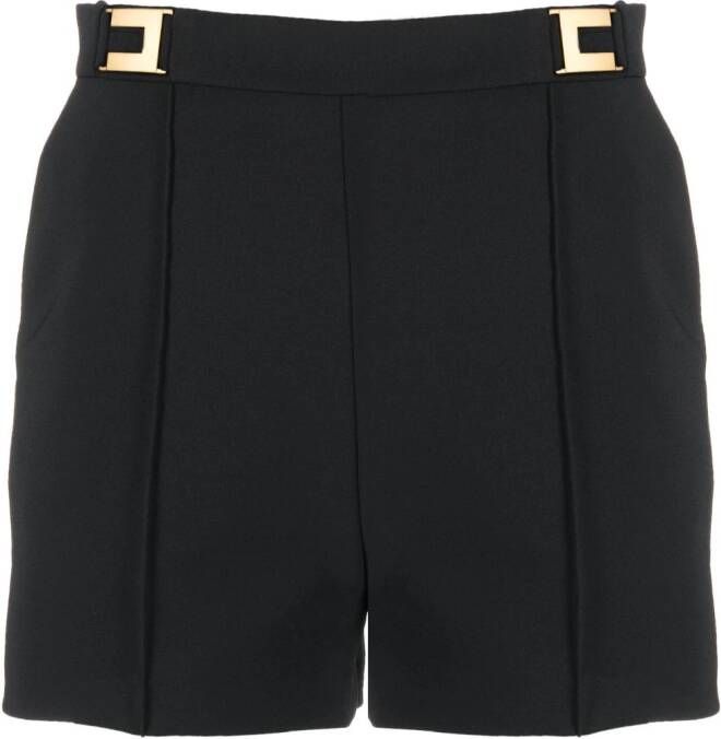 Elisabetta Franchi High waist shorts Zwart
