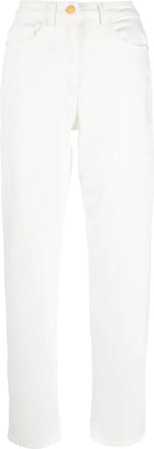 Elisabetta Franchi Straight broek Wit