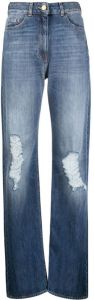 Elisabetta Franchi Jeans met gescheurd detail Blauw