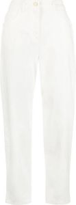 Elisabetta Franchi Jeans met toelopende pijpen Wit