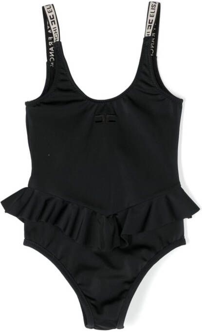 Elisabetta Franchi La Mia Bambina Badpak met logoprint Zwart