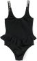 Elisabetta Franchi La Mia Bambina Badpak met logoprint Zwart - Thumbnail 1