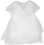 Elisabetta Franchi La Mia Bambina Tulen jurk Wit - Thumbnail 1