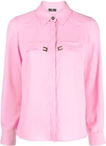 Elisabetta Franchi Button-up blouse Roze