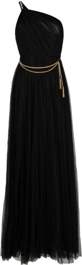 Elisabetta Franchi Asymmetrische jurk Zwart