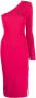 Elisabetta Franchi Asymmetrische midi-jurk Roze - Thumbnail 1