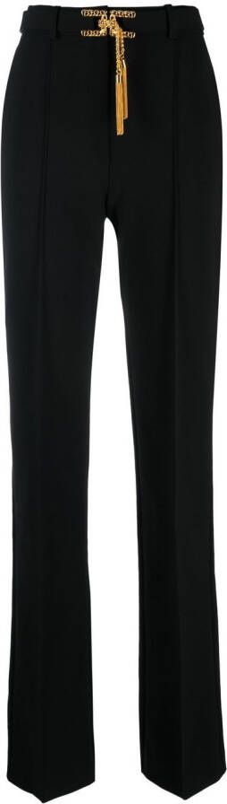 Elisabetta Franchi Pantalon met kwastje Zwart