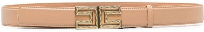 Elisabetta Franchi Riem met logogesp Beige