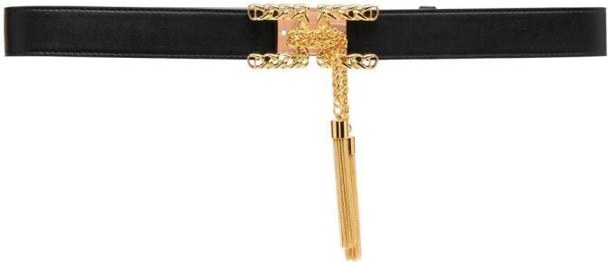 Elisabetta Franchi Riem met logoplakkaat Zwart