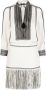 Elisabetta Franchi Tweed jurk Beige - Thumbnail 1